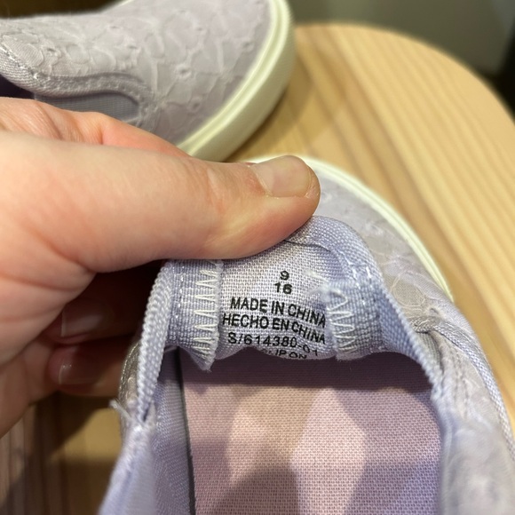 Lavender Floral Slip-On Shoes - Picture 9 of 9